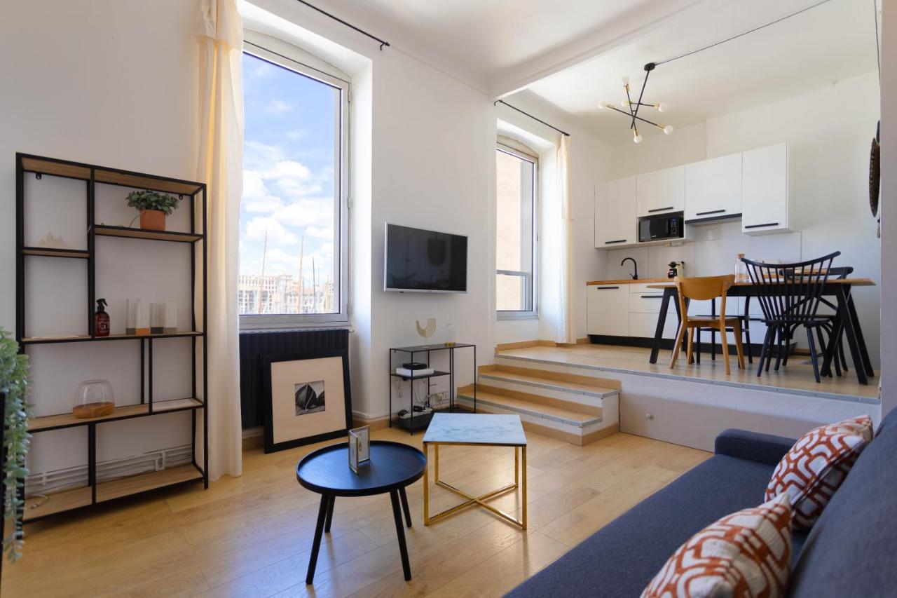 Le Rive Neuve Standing Vieux-Port - Appartement 1 Chambre 4 Pers Vue Mer Clim Marseille Ngoại thất bức ảnh