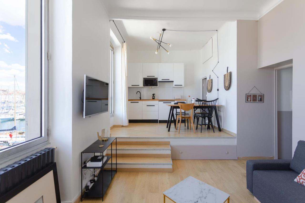 Le Rive Neuve Standing Vieux-Port - Appartement 1 Chambre 4 Pers Vue Mer Clim Marseille Ngoại thất bức ảnh